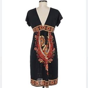 Black Top with Colorful Trim